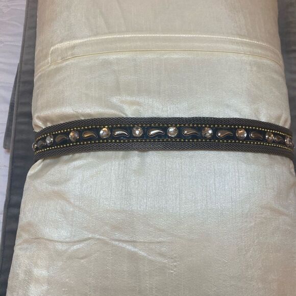 Nanni genuine leather/metal/ crystal belt, L34 inch main image 4
